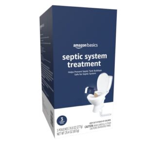 Amazon Basics Septic Treatment, 3 Count (Pack of 1)