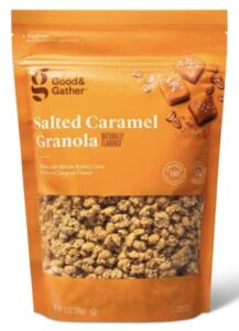 pori good & gather salted caramel granola with whole rolled oats and naturally flavored 12 oz (1 pack)