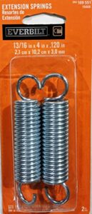 extension springs, 13/16 in x 4 in, 2-pack