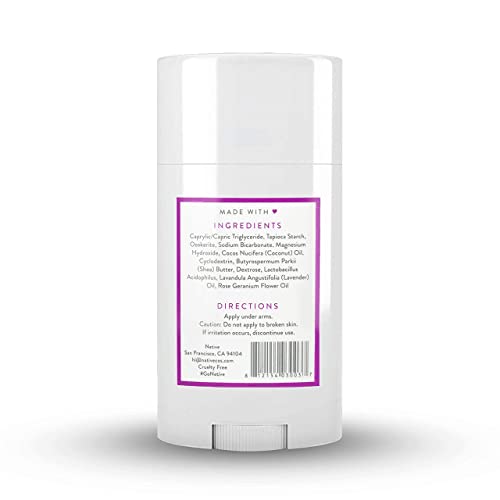 Native Deodorant | Natural Deodorant for Women and Men, Aluminum Free with Baking Soda, Probiotics, Coconut Oil and Shea Butter | Eucalyptus & Mint, Lavender & Rose - Variety Pack of 2