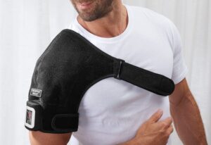 sharper image cordless shoulder heat therapy wrap – l/xl