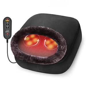 Snailax 2-in-1 Shiatsu Foot and Back Massager with Heat - Kneading Feet Massager Machine with Heating Pad, Back Massage Cushion or Foot Warmer,Massagers for Back,Leg,Foot Relief