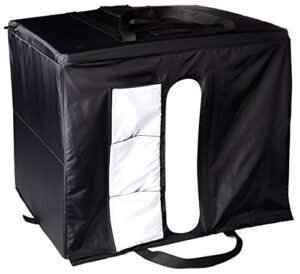 amazon basics portable foldable photo studio box with led light – 25 x 30 x 25 inches, 1 count (pack of 1)