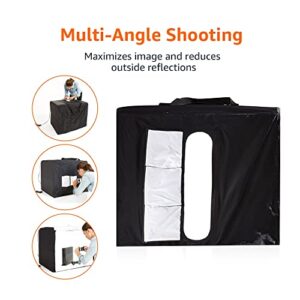 Amazon Basics Portable Foldable Photo Studio Box with LED Light - 25 x 30 x 25 Inches, 1 Count (Pack of 1)