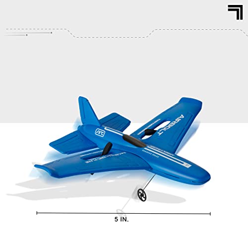 SHARPER IMAGE Airbolt Racer RC Airplane With 2.4 GHz Remote, USB-C Charging, and Replacement Propellers