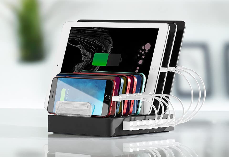 Sharper Image 8 Device Quick Charging Station