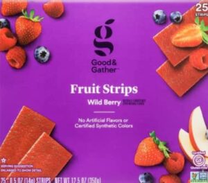 fruit strips wild berry fruit leathers healthy snack made with real fruit puree concentrate good and gather 25 strips (wild berry) – set of 3