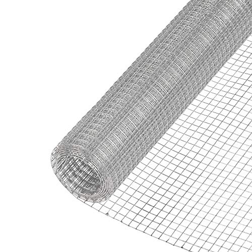 PS Direct Hardware Cloth - 36 inch x 10 Foot with 1/8 Inch Galvanized mesh 27 Gauge. Great for Chicken Wire, Fence or Animal Control. Craft Projects Fine Soil Sifting or Gardening Enclosures