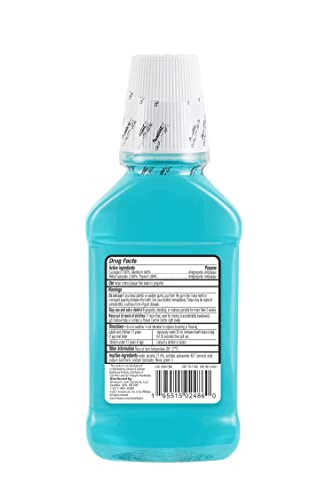 Amazon Basics Antiseptic Mouthwash, Blue Mint, 8.5 Fluid Ounces, 1-Pack (Previously Solimo)