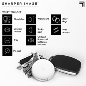 SHARPER IMAGE Auto Keyfinder Magnetic Smart Tracker and Storage, Find Lost Keys, Keychain Attachment