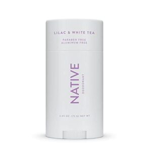 native deodorant | natural deodorant seasonal scents for women and men, aluminum free with baking soda, probiotics, coconut oil and shea butter | lilac & white tea