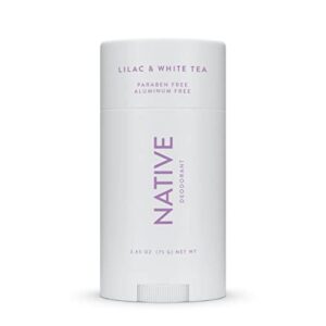 Native Deodorant | Natural Deodorant Seasonal Scents for Women and Men, Aluminum Free with Baking Soda, Probiotics, Coconut Oil and Shea Butter | Lilac & White Tea