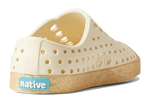 Native Shoes Girl's Jefferson Bling Glitter (Little Kid) Bone White/Champagne Bling 12 Little Kid M