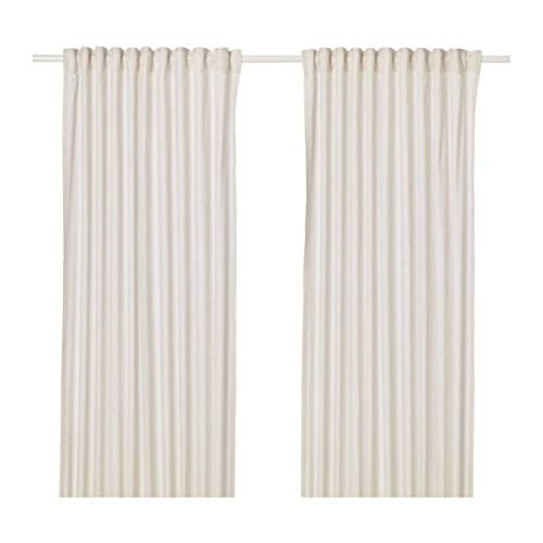 IKEA Hannalill Curtains 1 Pair Beige 304.108.83 Size 57x98