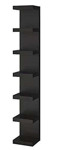 Lack IKEA Shelving Unit: Black/Brown [75" x 12" x 4"]