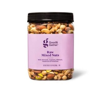 good & gather unsalted raw mixed nuts 30oz