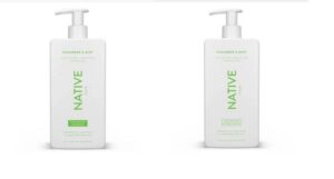 native vegan cucumber & mint natural volume shampoo & conditioner set, clean, sulfate, paraben and silicone free – 16.5 fl oz each, 2, 33.0 ounce