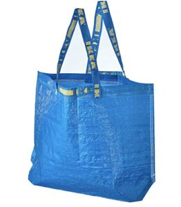 ikea frakta medium shopping bags 4 pack 10 gal blue tote multi purpose durable material