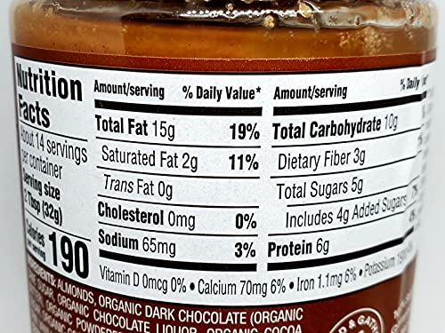 Good & Gather, Dark Chocolate Creamy Almond Butter, 1 LB (one pack)