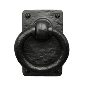 iron valley – 4.5” ring pull – door & gate handle – solid cast iron