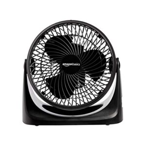 Amazon Basics 3 Speed Small Room Air Circulator Fan, 7-Inch Blade, Black