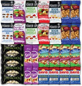 30 packets of delicious & healthy mixed nuts | trail mix and nuts snack variety pack – snacks | 30 single serve individual packs of different nuts | niro assortment