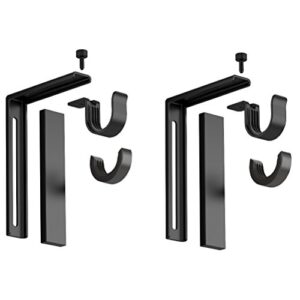 ikea curtain rod holder bracket black (pair) betydlig adjustable