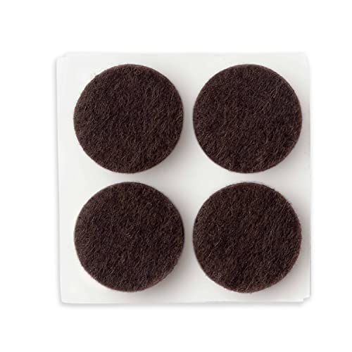 Scotch FP821-44NA 1 Inch Felt Pads, 1", Brown, 44 Count