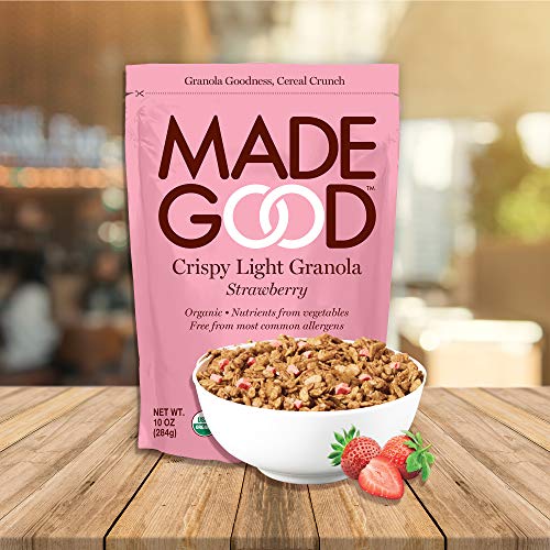 Made Good Crispy Light Granola, Strawberry, 10 Ounce
