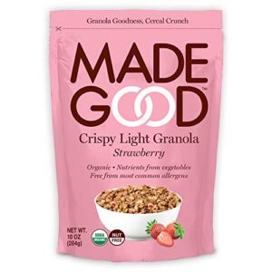 Made Good Crispy Light Granola, Strawberry, 10 Ounce