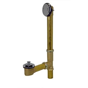 everbilt wo-5-cr-tc twist and close 1-1/2″ 20 gauge brass pipe bath drain chrome