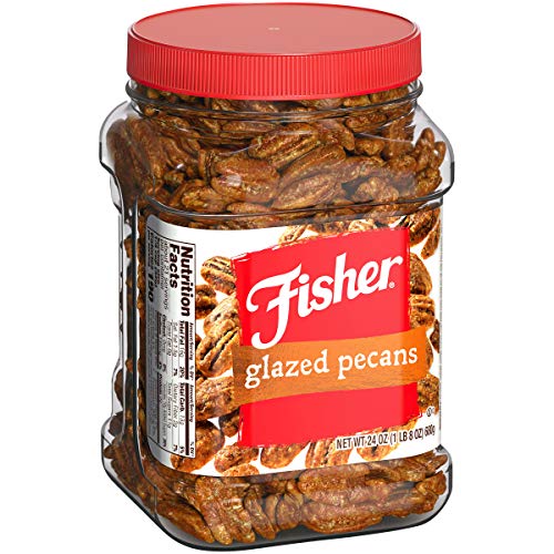 Fisher Snack Glazed Pecans, 24 Ounces, Made with Whole Mammoth Pecans