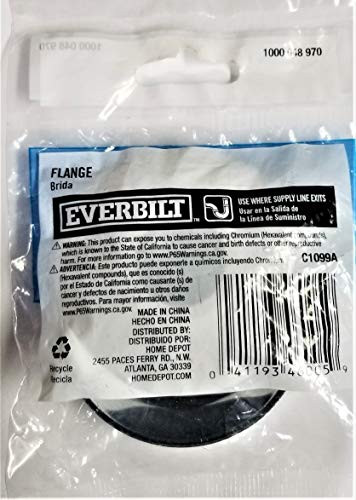 Everbilt 3/4 in Flat Chrome Plated Flange, 2-Pack