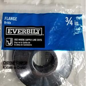 Everbilt 3/4 in Flat Chrome Plated Flange, 2-Pack