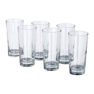 ikea – godis glass, clear glass 14oz 6 pack