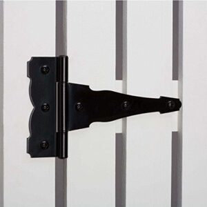 Everbilt Black Decorative Gate Hinge and Latch Set hardware parts (Black)