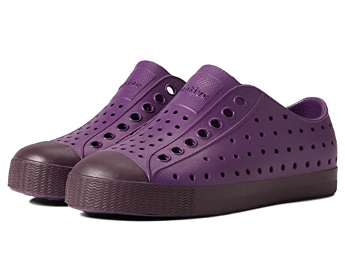 Native Shoes Kids Jefferson Bloom Sneakers for Toddler and Little Kids - Synthetic Upper, Let Little Feet Breathe, and Lightweight Sneakers Plum Purple/Cosmic Purple/Jiffy Speckles 1 Little Kid M