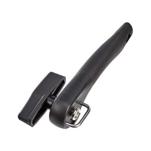 amazon basics safe cut can opener, black soft grip handle