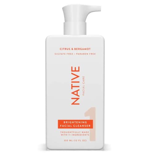 Native Facial Cleanser (Citrus & Bergamot) - 12 fl oz / 1 Pack | Sulfate Free, Paraben Free, Dye Free