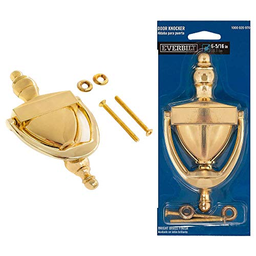 Everbilt 6-5/16 Inches Bright Brass Door Knocker