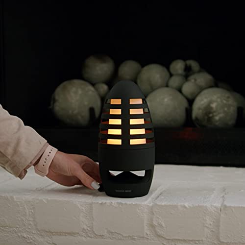 SHARPER IMAGE Firelight Lantern Wireless Speaker Outdoor Bluetooth Speaker Tiki Torch