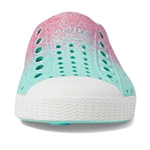 Native Shoes Kids Jefferson Bling Sneaker for Toddler - Synthetic Upper with Glittering Ombre Design, Chic, and Slip-On Style Hollywood Hydrangea Bling/Shell White 10 Toddler M