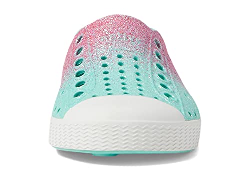 Native Shoes Kids Jefferson Bling Sneaker for Toddler - Synthetic Upper with Glittering Ombre Design, Chic, and Slip-On Style Hollywood Hydrangea Bling/Shell White 10 Toddler M