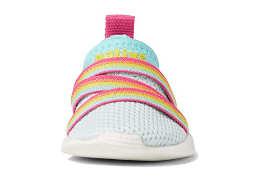 Native Shoes Kids Pheonix Sugarlite Sneakers for Toddler - Man-Made Upper with Cushioned Insole, Slide Closure, and OutsoleSherbert Blue/Shell White/Hollywood Pink 10 Toddler M