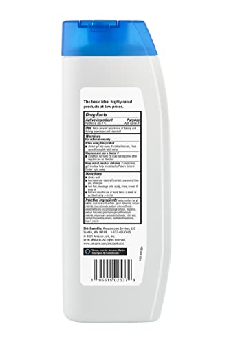 Amazon Basics 2-in-1 Dandruff Shampoo & Conditioner, Gentle and pH Balanced, 14.2 Fluid Ounces, 1-Pack (Previously Solimo)