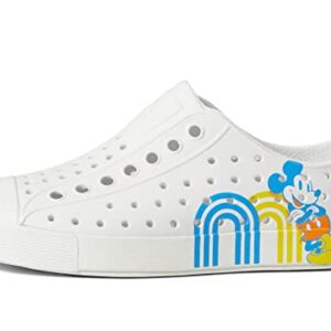 Native Shoes Kids Jefferson Print Sneakers for Little Kids - Free Friendly Step, Eva Upper, and Let Feet Breathe Shell White/Shell White/Positive Mickey 11 Little Kid M