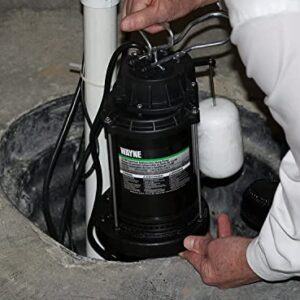 WAYNE CDU800 1/2 HP Submersible Cast Iron and Steel Sump Pump With Integrated Vertical Float Switch