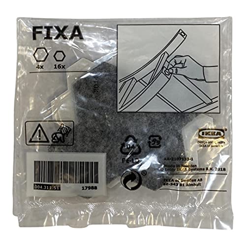 IKEA Fixa Furniture Pads Gray 20 Count - 4 Large - 16 Small
