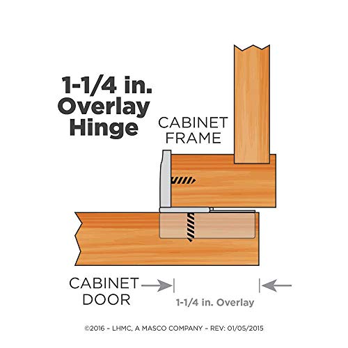 Everbilt 35 mm 1-1/4 in. Soft Close Overlay Hinge (10-Pack)