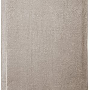Amazon Basics Quick-Dry Bath Sheet 100% Cotton - 2-Pack, Platinum